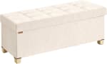 SONGMICS Puff Almacenaje, Baúl de Almacenaje Plegable, 110 x 38 x 40 cm por 35.52€