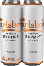 Carlsberg Export Lager 4 x 568ml Deal with Voucher at Amazon
