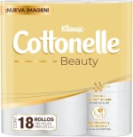 Kleenex Cottonelle Beauty (18 rollos x 180 hojas) por $117 en Amazon