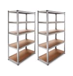 DASCK Pack 2 Estanterías Galvanizadas 5 Baldas 180x90x40 cm por 38.87€