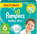 Pampers Luiers, maat 6 (13-18 kg), Baby-Dry, 175 luiers voor €10,99 bij Amazon