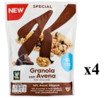 Pack 4 Kellogg's Special K Granola con avena y chocolate negro 320g por 7.37€
