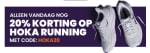 20% korting op Hoka Running bij Plutosport