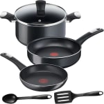 T-Fal Batería 6 Piezas Hard Titanium Plus por $1,400 | Amazon