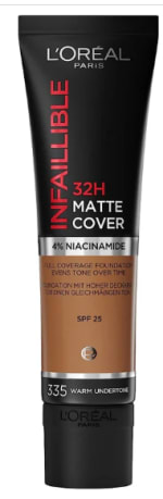 L'Oreal Paris Infaillible 32H Matte Cover Base de Maquillaje Tono 335 Warm Undertone