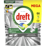1 + 2 gratis op Dreft Platinum vaatwastabletten bij Albert Heijn