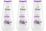 3 Botes de Dove Advanced Care Gel de Ducha Relajante Jazmín, Leche Coco 400ml a 7.26€