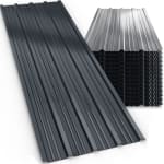 Jeu de 14 tôles trapézoïdales Gris 110x46cm (7m²) pour 54,99€ chez DeubaXXL