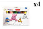 4 x Set 20 Lápices Pocoyo de Colores Cortos y Gruesos por 7.96€