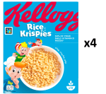 4 Paquetes de Cereales de arroz Rice Krispies Kellogg's 340 g. por 9.63€