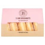 Sainsbury's Instore Bakery Jam / Vanilla Custard / Sugared Ring Doughnuts x5 - Nectar