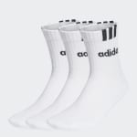 adidas 3-Stripes Linear Half-Crew (paquete 3) por 6,49€ en Amazon