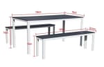 Juego Terraza 3 Piezas Blanco - Gris Mainstays $50.000 solo en Mundo Lider, Chile