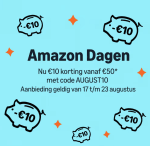 €10 korting bij besteding van €50 tijdens Amazon Dagen bij Amazon
