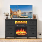 TV Stand with Fireplace for 50" – £85.99