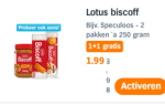 1+1 gratis op Lotus Bishoff met de AH App