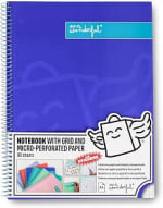 Mr. Wonderful Libreta A4 Azul Hojas Cuadrícula y Microperforadas 80 páginas por 1.78€