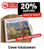 20% korting op CEWE fotoboeken bij Kruidvat