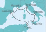 Crucero de 8 días desde Barcelona por Mediterráneo y sus maravillas desde 583€ Junio