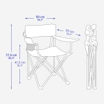 Chaise de camping avec accoudoir, pliante et confortable à 12,99€