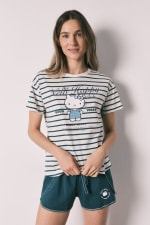 Pijama corto Hello Kitty rayas por 11.69€