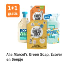 1+1 gratis op Alle Marcel's Green Soap, Ecover en Seepje bij de AH
