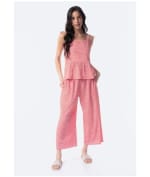 Pantalón culotte estampado vichy de Mujer TEX por 5.99€.