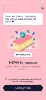 Gratis HEMA tomouce bij Tikkie
