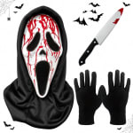 Mascara Ghostface (set 3 piezas) por $49 en Amazon