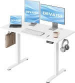 DEVAISE Bureau Assis-Debout Électrique 120 x 60 cm pour 59,99€ chez Amazon