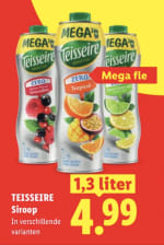 Teisseire siroop 1,3 L voor €4,99 bij Lidl