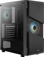 Aerocool Menace Saturn RGB Midi Tower Zwart Behuizing voor €23,95 bij megekko