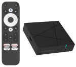 Boitier multimédia Streaming Box Google TV 4K UHD, Android 12, 4Go RAM à 79,98€