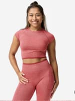 Domyos Crop-Top Musculación Mujer Rojo-Rosa por 14.99€