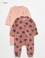 Lot de 2 pyjama dors-bien en polaire - 2 pièces - Rose à 11,25€