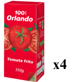 4 x Orlando Tomate Frito Clásico Brik 350g por 3.02€