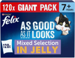 Amazon has FELIX As Good As It Looks Senior 7+ Wet Cat Food Mixed Selection (120 x 85