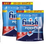 100 pastillas Finish Power All in 1 lavavajillas por 12€