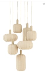Light & Living Hanglamp 7L Ø53x104 cm TUFIA linnen voor €433,33 bij Wehkamp