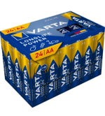 Pack de 24 Pilas AA Varta Long Live Power por 12.64€.