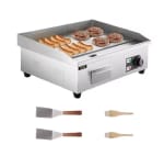 SucceBuy plancha eléctrica encimera 14 "-22" Teppanyaki 1600W/3200W por 82.81€