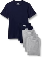 Amazon Essentials Men's Vests - Slim-Fit Cotton Crew Neck, Short Sleeve T Shirt, Pack
