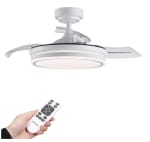 Ventilador techo con luz LED 36W 3 Temperaturas Luz con Mando a Distancia por 34.97€
