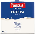 3 pack Leche Pascual Leche Entera 6 x 1L (total 18 litros) por 15.57€