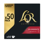 Lot de 50 Capsules de Café L’OR Splendente Intensité 7 Nespresso à 14,59€
