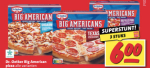 3 Dr. Oetker Big Americans pizza's voor €6 bij de Nettorama