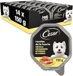 14 tarrinas Cesar Comida Húmeda Perros Recetas Huerta en Paté y Gelatina por 12.60€