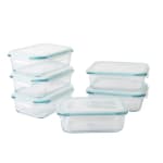 Boîte de conservation rectangulaire en verre 1L (lot de 6) à 17,99€ chez Carrefour