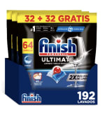 Finish Powerball Ultimate Pastillas para lavavajillas pack de 192 unidades por 28.34€