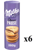 6 Paquetes de MILKA Galletas Choco Pause de chocolate con leche 260 g. por 10.64€